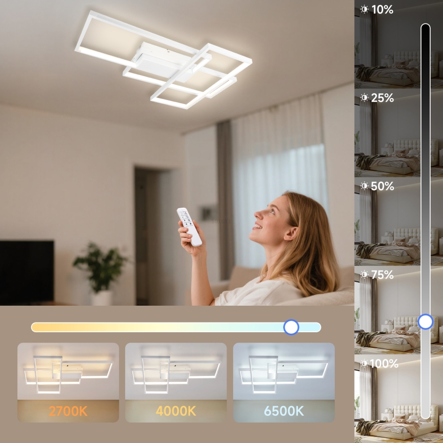 Aigostar - Dimbare LED Plafondlamp LED/38W/230V 2700-6500K + afstandsbediening