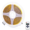 Aigostar - Dimbare LED strip 5m LED/36W/24/230V 3000K + afstandsbediening