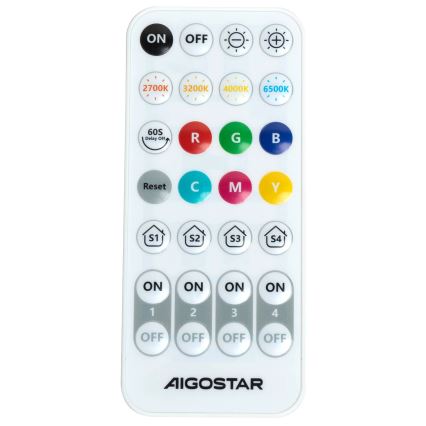 Aigostar - Dimbare LED wandverlichting MESH Smart LED/12W/230V 2700-6500K wit