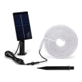 Aigostar - Dimbare RGB-LED-strip op zonne-energie LED/1,6W/3,2V 3+2m IP65 1800 mAh + afstandsbediening