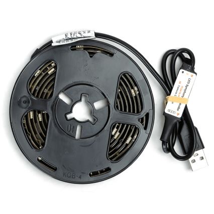 Aigostar - LED RGBIC dimbare strip 2m LED/4,9W/5V + afstandsbediening