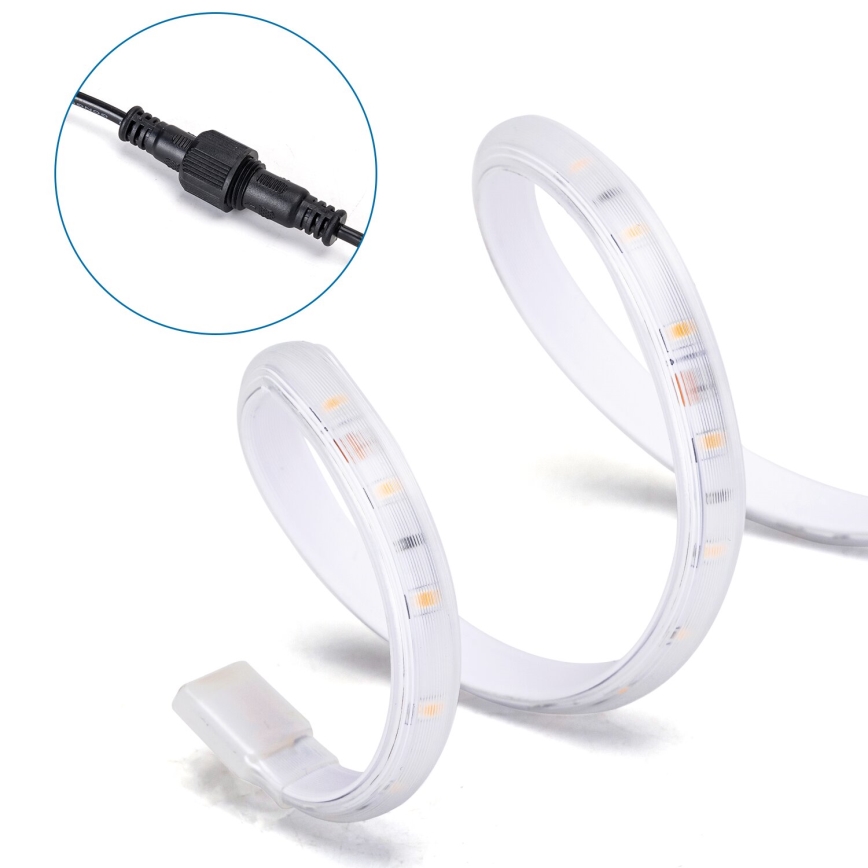 Aigostar - dimbare zonne-LED-strip LED/20W/3,2V 20 m 2700K IP65 20000 mAh + met afstandsbediening