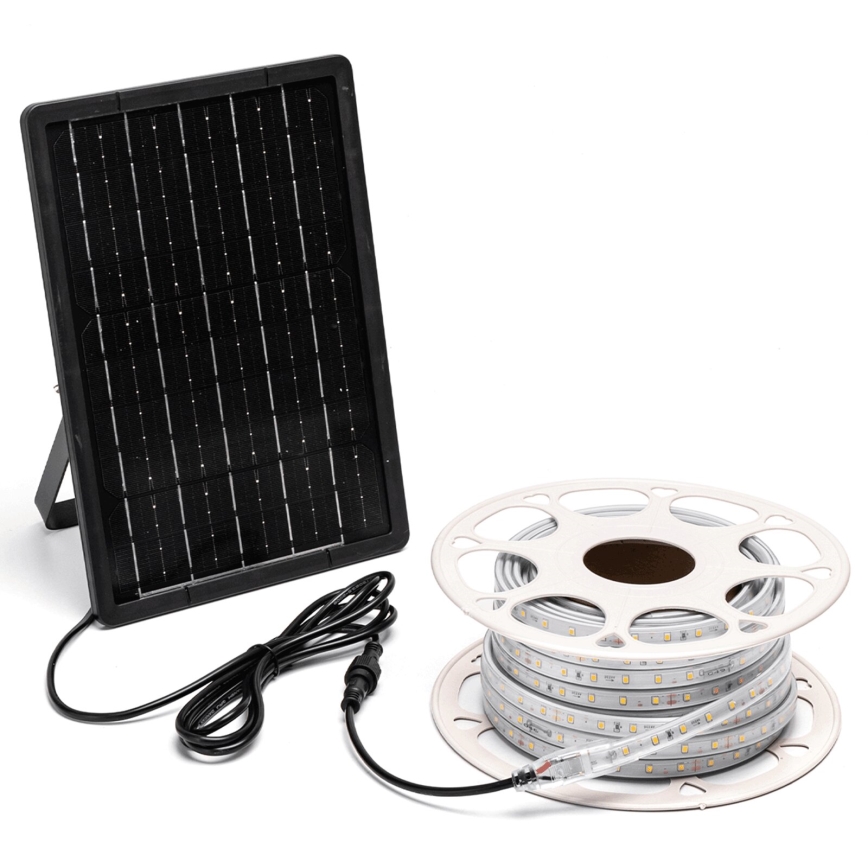 Aigostar - Dimbare zonne-LED-strip LED/20W/3,2V 20 m 6500K IP65 + afstandsbediening