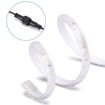 Aigostar - Dimbare zonne-LED-strip LED/20W/3,2V 20 m 6500K IP65 + afstandsbediening