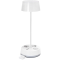 Aigostar - Dimmable bureaulamp met stopcontacten en USB LED/4,6W/230V 3000/4000/6500K wit