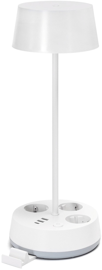 Aigostar - Dimmable bureaulamp met stopcontacten en USB LED/4,6W/230V 3000/4000/6500K wit