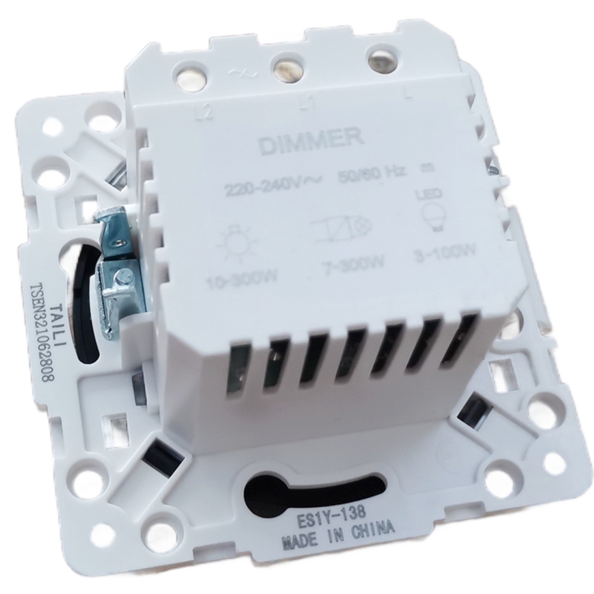 Aigostar - Dimmer zonder afdekraam 250V/10A zwart
