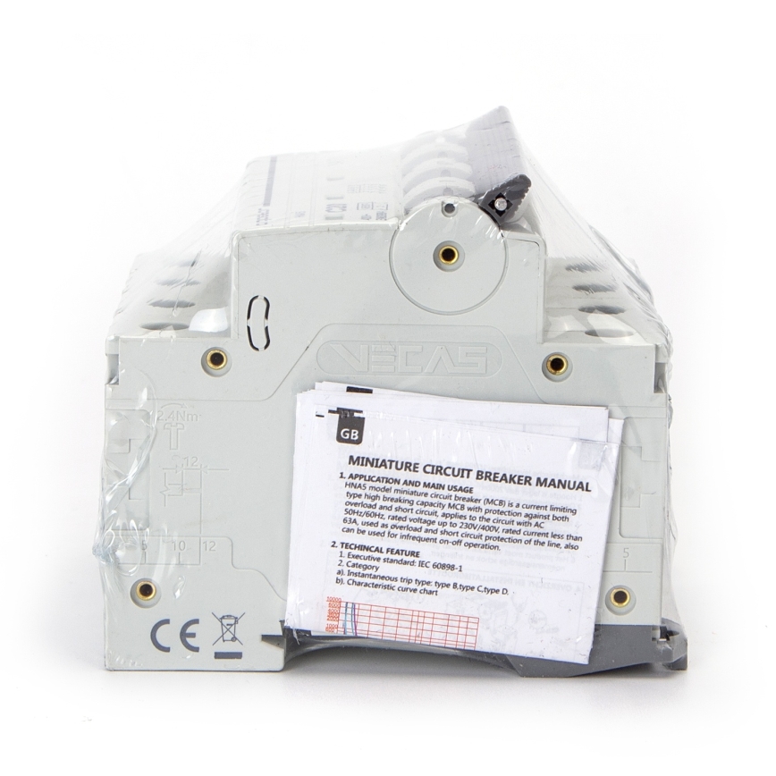 Aigostar - Disjoncteur 4 pôles 4P-40A-C 400V