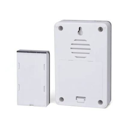 Aigostar - Draadloze deurbel 3xAA/12V IP44 wit/zilver