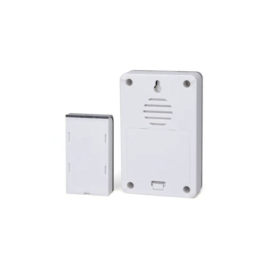 Aigostar - Draadloze deurbel 3xAA/12V IP44 wit/zilver