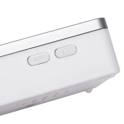 Aigostar - Draadloze deurbel 3xAA/12V IP44 wit/zilver