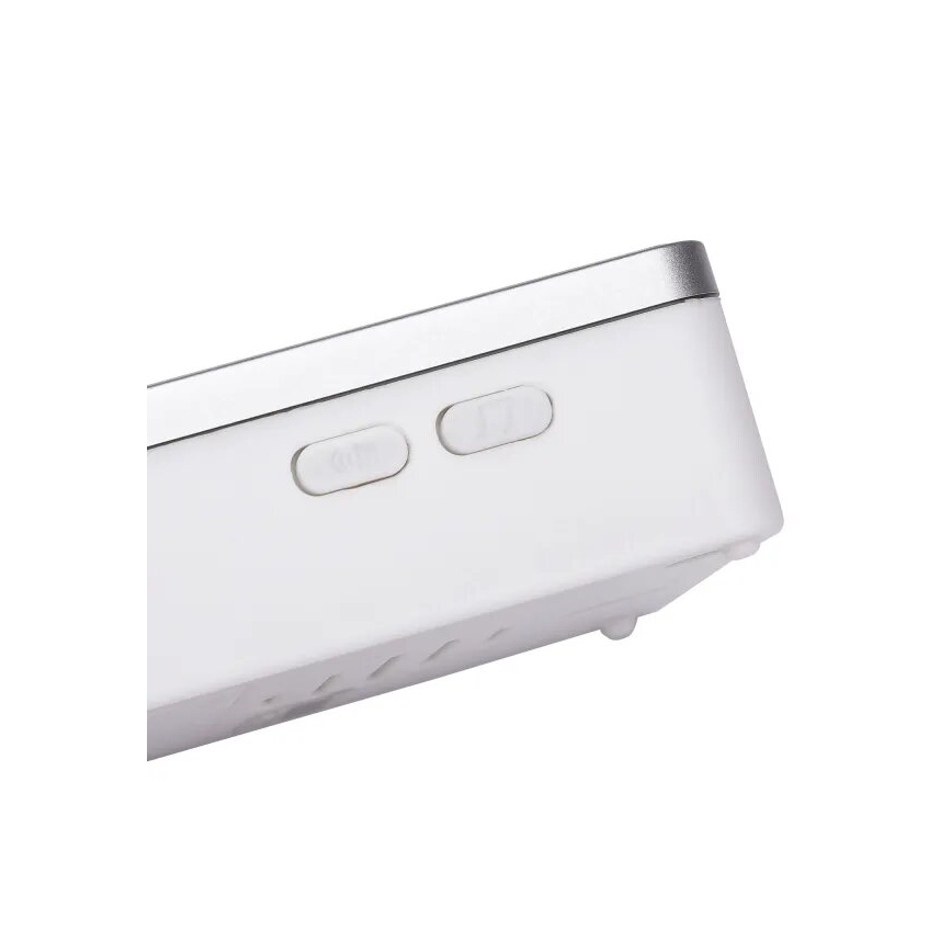 Aigostar - Draadloze deurbel 3xAA/12V IP44 wit/zilver
