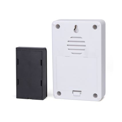 Aigostar - Draadloze deurbel 3xAA/12V IP44 zwart/wit