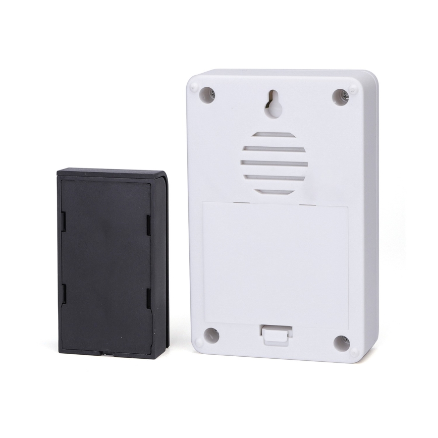 Aigostar - Draadloze deurbel 3xAA/12V IP44 zwart/wit