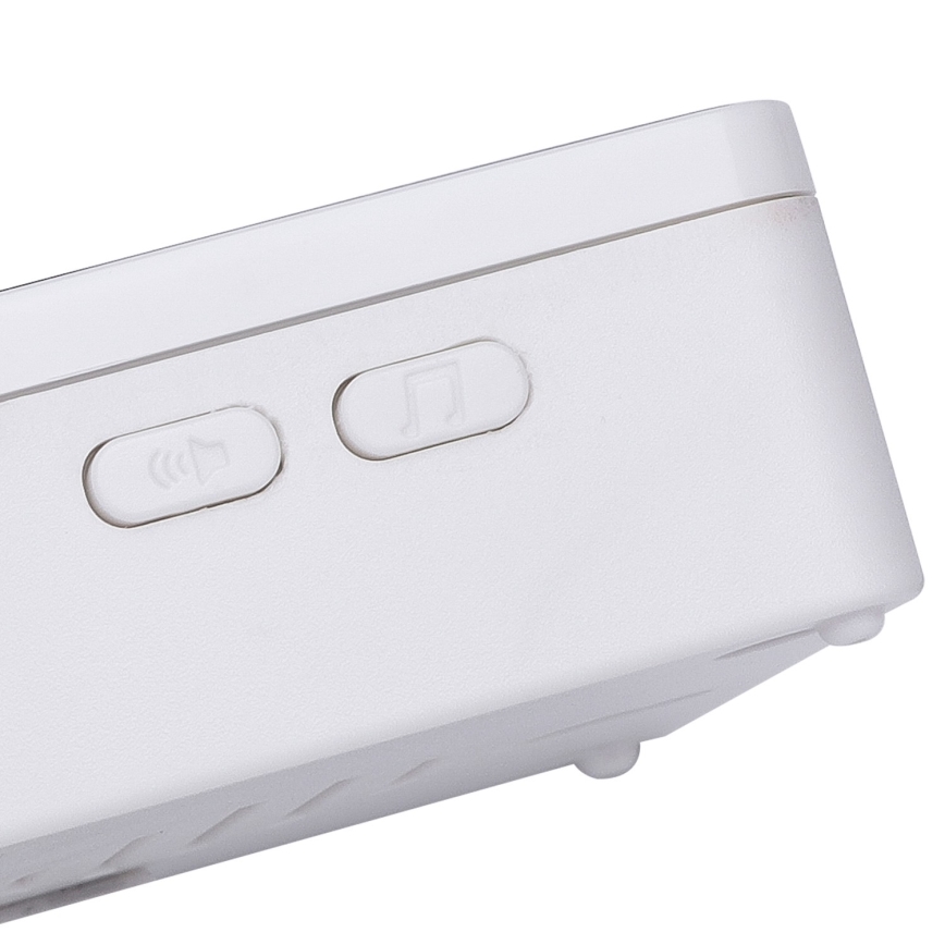 Aigostar - Draadloze deurbel 3xAA/12V IP44 zwart/wit