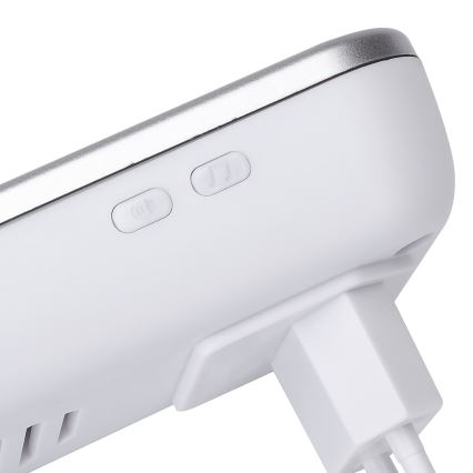 Aigostar - Draadloze deurbel voor stopcontact 230V/12V IP44 zilverkleurig