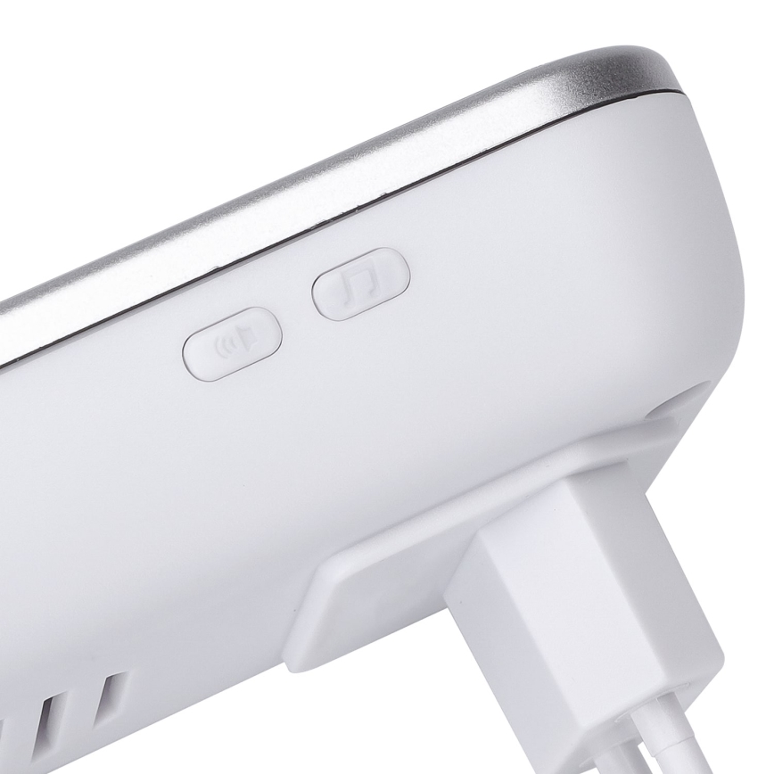 Aigostar - Draadloze deurbel voor stopcontact 230V/12V IP44 zilverkleurig