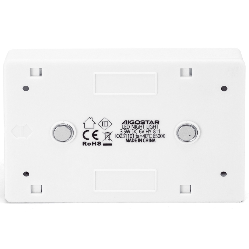 Aigostar - Draagbaar LED-nachtlampje LED/4xAAA 6500K