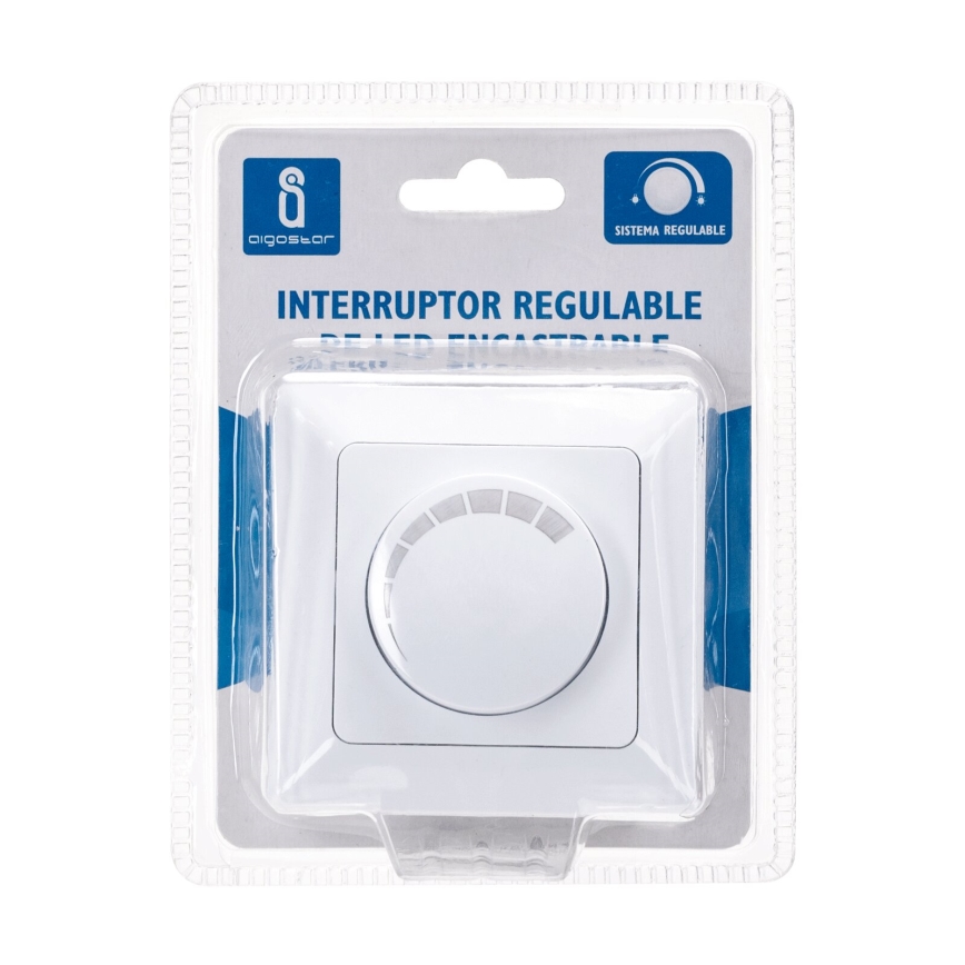 Aigostar - Draaibare dimmer 110W/230V wit