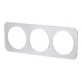 Aigostar - Drie-delige glazen fotolijst, wit
