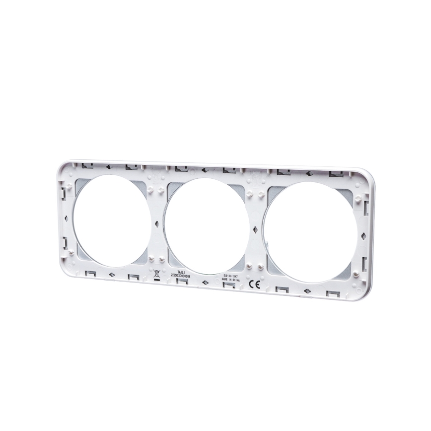 Aigostar - Drie-delige glazen fotolijst, wit
