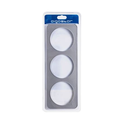 Aigostar - Drie-delige glazen fotolijst, wit
