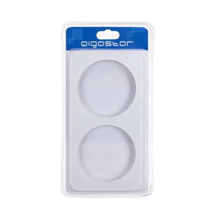 Aigostar - Dubbele lijst met glas, wit