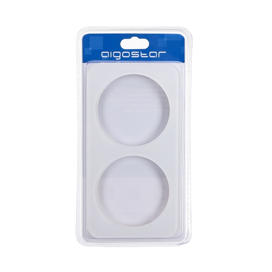 Aigostar - Dubbele lijst met glas, wit