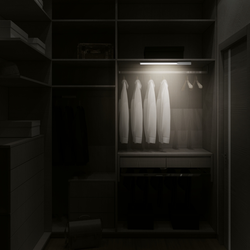 Aigostar - Éclairage d'armoire LED avec détecteur de mouvement LED/5W/5V 5700K blanc