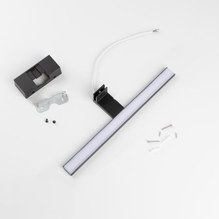 Aigostar - Éclairage de miroir salle de bain LED/8W/230V 4000K 40 cm IP44 noir