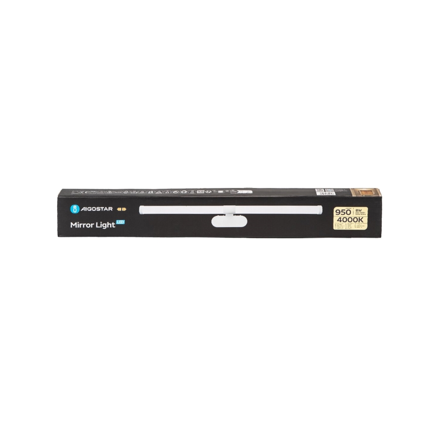 Aigostar - Éclairage de miroir salle de bain LED/8W/230V 4000K 60cm IP44