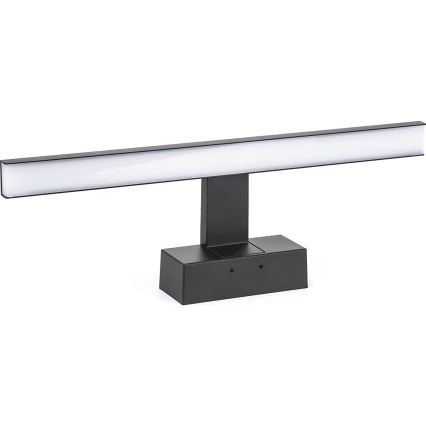 Aigostar - Éclairage miroir LED pour salle de bains/8W/230V 4000K 40 cm IP44 noir