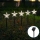 Aigostar - Éclairage solaire de Noël LED/0,054W/1,2V 1m IP65 800 mAh blanc froid