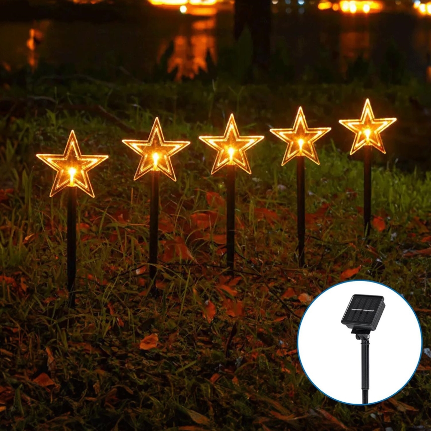 Aigostar - Éclairage solaire de Noël LED/0,054W/1,2V 1m IP65 blanc chaud