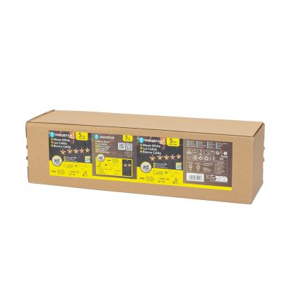 Aigostar - Éclairage solaire de Noël LED/0,054W/1,2V 1m IP65 blanc chaud