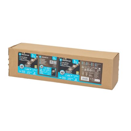 Aigostar - Éclairage solaire de Noël/0,054W/1,2V 1m 800 mAh IP65 blanc froid