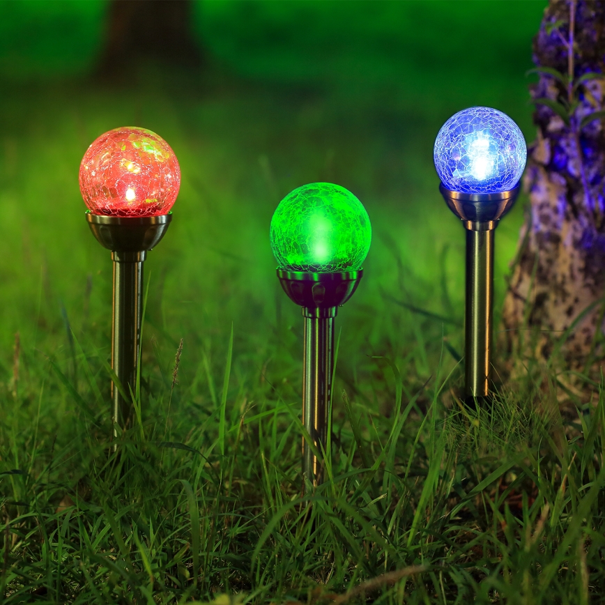 Aigostar - Éclairage solaire RGB LED/0,08W/2V IP44 200 mAh
