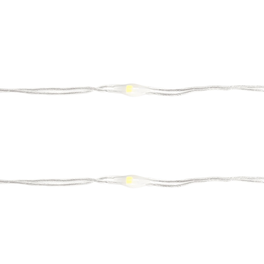 Aigostar - Guirlande de Noël 50xLED/3xAA 5,3m blanc froid