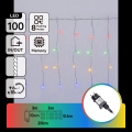Aigostar - Guirlande de Noël extérieure 100 LED / 8 fonctions 8×0,4 m IP44 multicolore