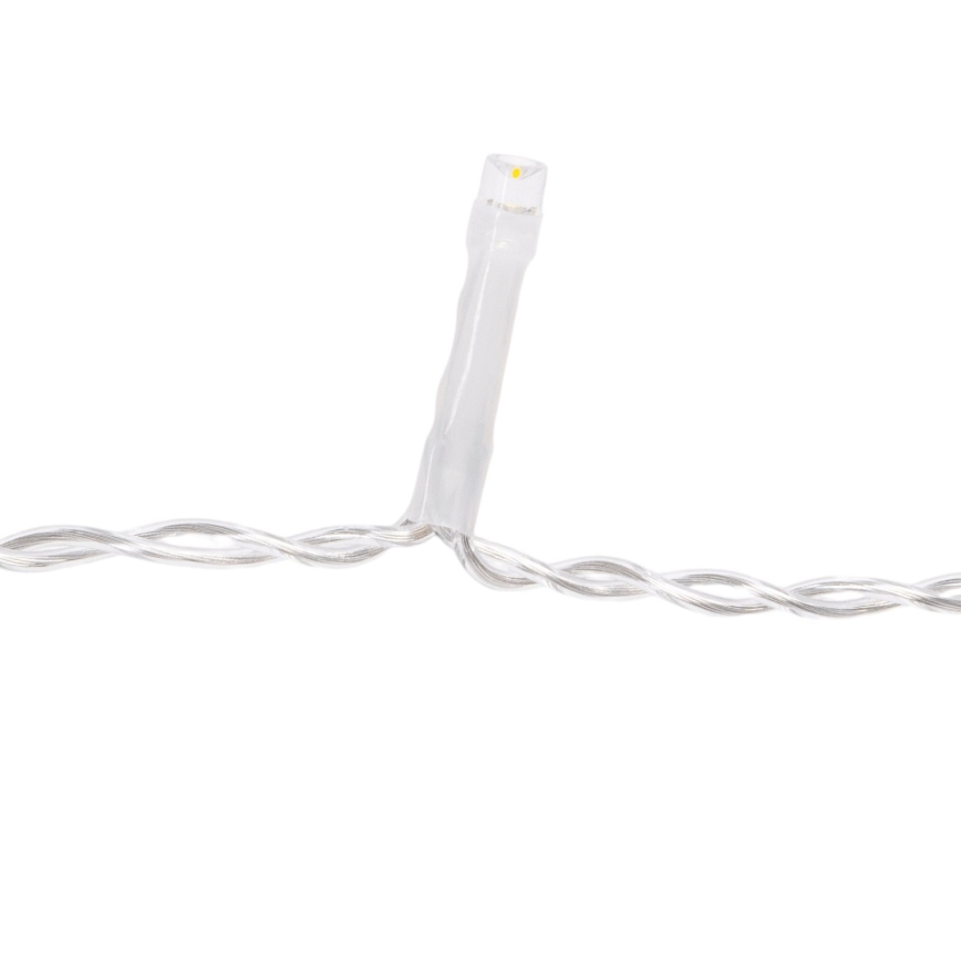 Aigostar - Guirlande de Noël extérieure 100 LED / 8 fonctions 8×0,4 m IP44 multicolore