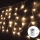 Aigostar-Guirlande de Noël extérieure 100xLED/8 fonctions 3xAA 8x0,4m IP44 blanc chaud
