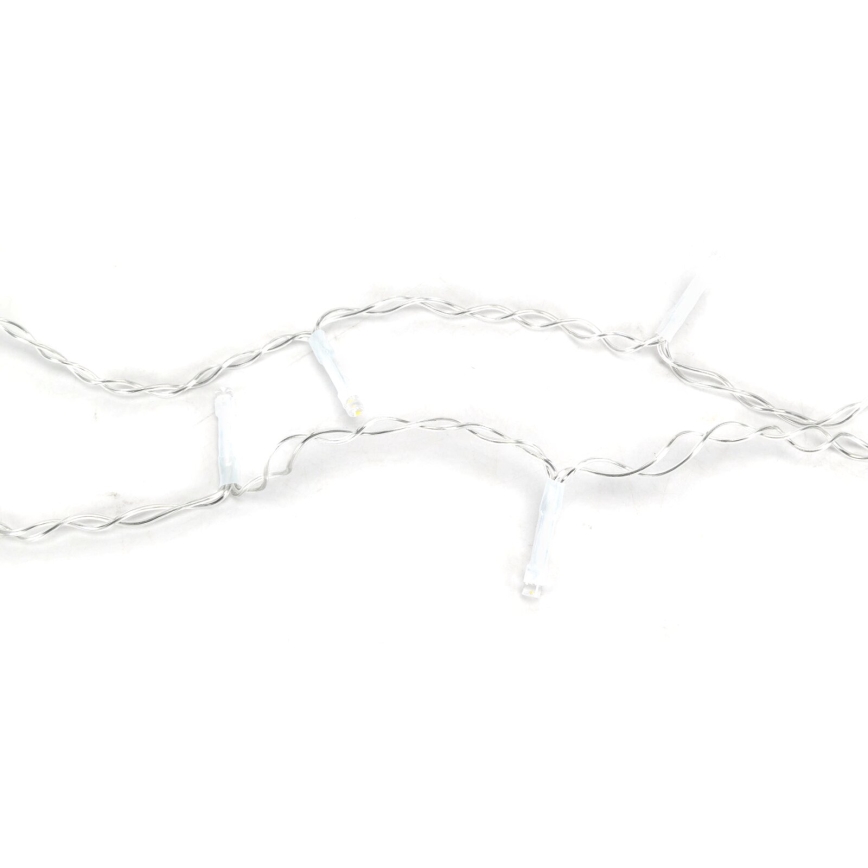 Aigostar- Guirlande de Noël extérieure 100xLED/8 fonctions 3xAA 8x0,6m IP44 blanc chaud