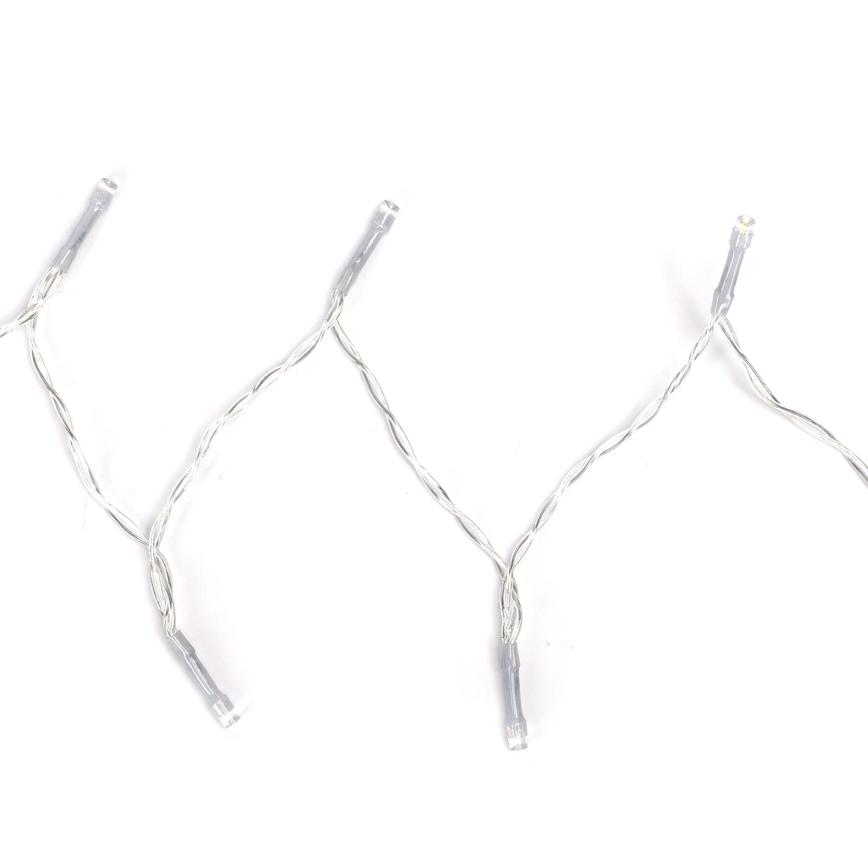 Aigostar -Guirlande de Noël extérieure 150xLED/8 fonctions 3xAA 15,3m IP44 blanc chaud