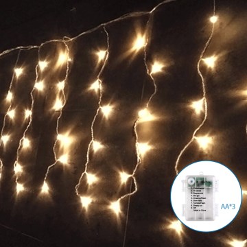 Aigostar - Guirlande de Noël extérieure 200xLED/8 fonctions 13x0,4m IP44 blanc chaud