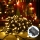 Aigostar - Guirlande de Noël extérieure 200xLED/8 fonctions 3xAA 10,3m IP44 blanc chaud