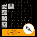 Aigostar - Guirlande de Noël extérieure 200xLED/8 fonctions 5x2m IP44 blanc chaud