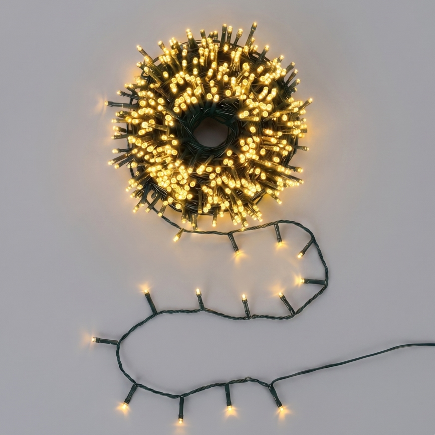 Aigostar - Guirlande de Noël extérieure 300xLED/8 fonctions 18m IP44 blanc chaud