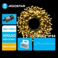 Aigostar - Guirlande de Noël extérieure 400xLED/8 fonctions 13m IP44 blanc chaud