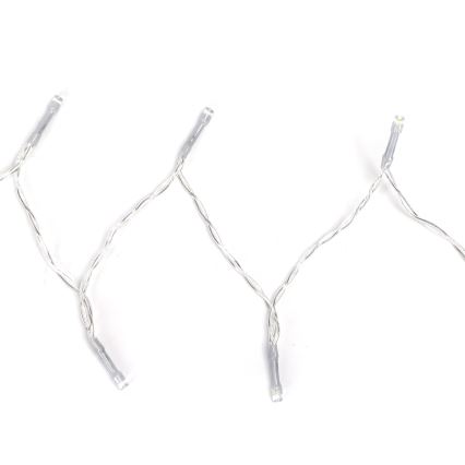 Aigostar - Guirlande de Noël extérieure 50xLED/8 fonctions 3xAA 5,3m IP44 blanc chaud