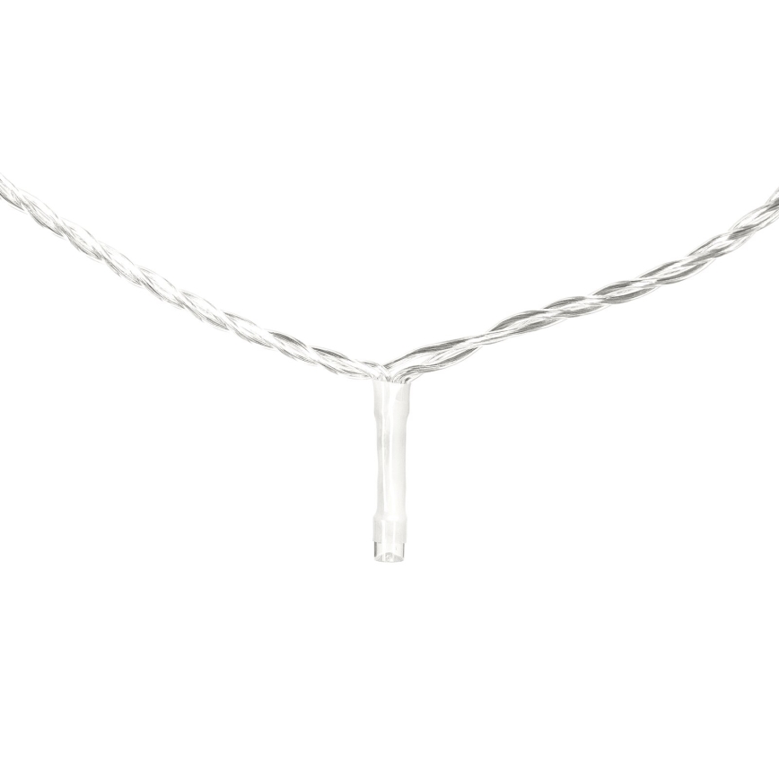 Aigostar - Guirlande de Noël extérieure 50xLED/8 fonctions 8m IP44 blanc froid